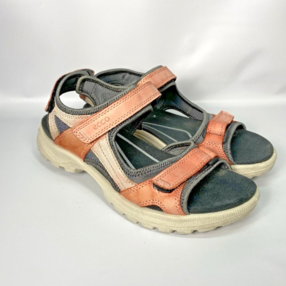 ECCO Yucatan Women's Sandals Hiking Offroad Sz 10/10.5 US 41 EU Pink Salmon